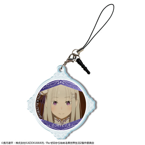 『Re:ゼロから始める異世界生活 2nd season』 アクリルイヤホンジャックアクセサリー デザイン01(エミリア/A)